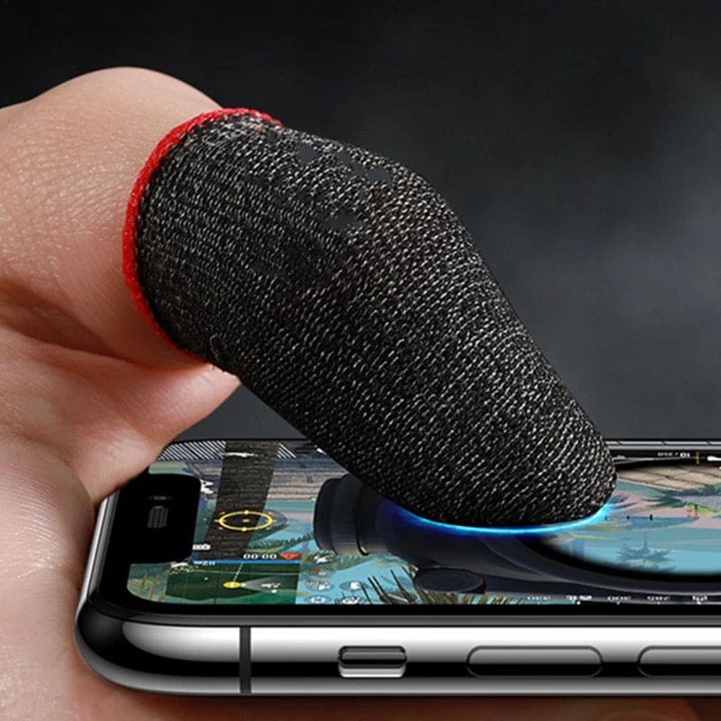 1 Pair Finger Sleeves For Gaming, Sweatproof Gloves Breathable Fingertips For Mobile Games, Non-Scratch Sensitive Touch Screen Gaming Finger Thumb Sleeve Gloves 1 Pair Finger Sleeves For Gaming, Sweatproof Gloves Breathable Fingertips For Mobile Games, Non-Scratch Sensitive Touch Screen Gaming Finger Thumb Sleeve Gloves